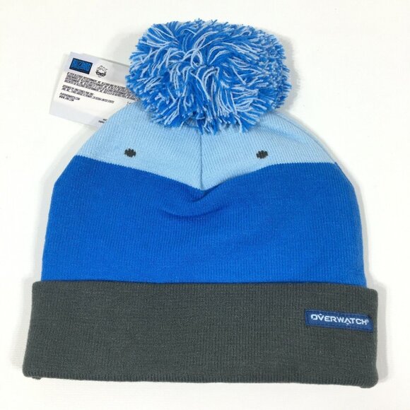 Overwatch Mei Snowball Sequin Beanie Hat Blue One Size Fits Most Blizzard Ent - Picture 2 of 10